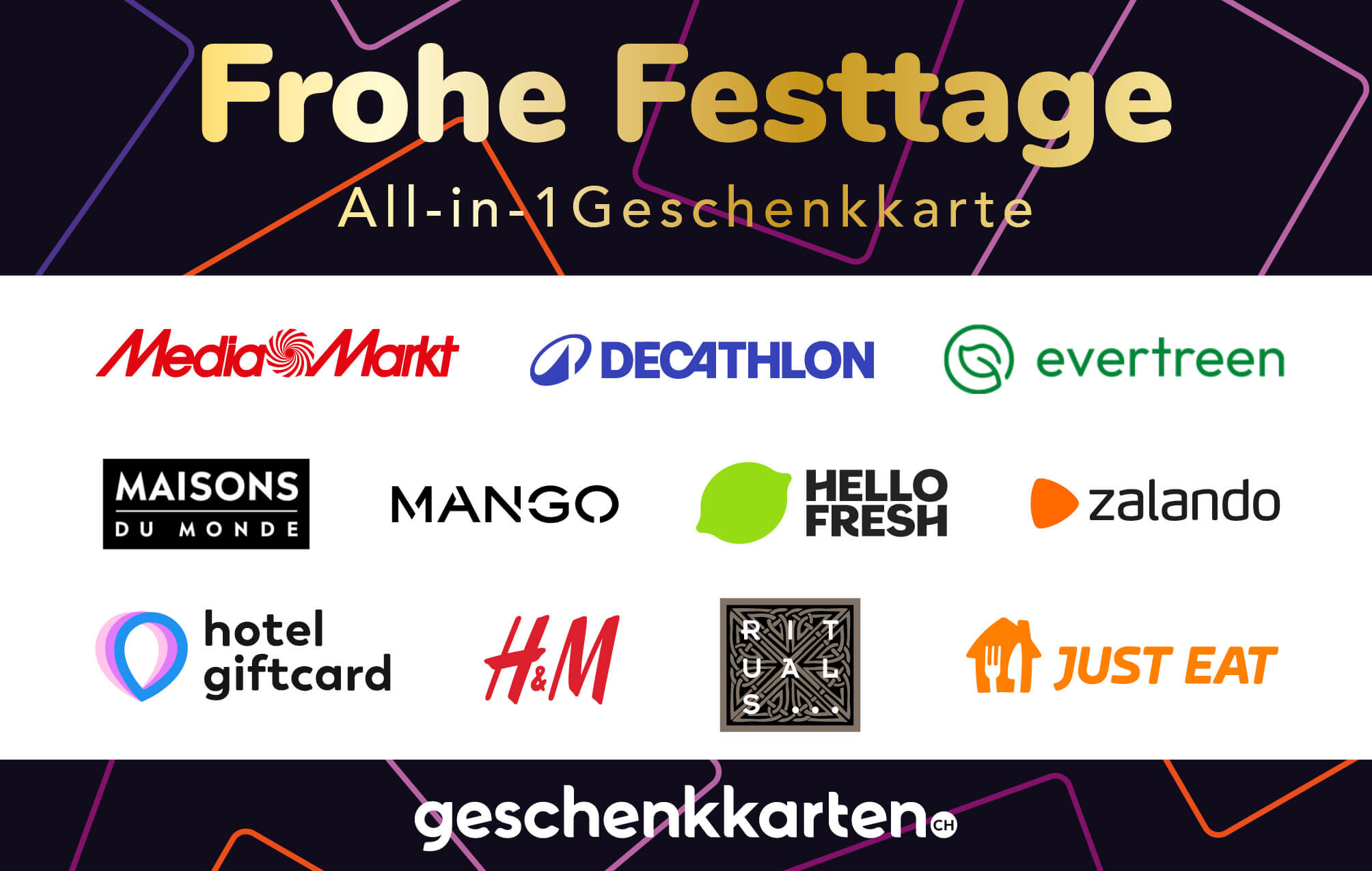 Frohe Festtage Geschenkkarte