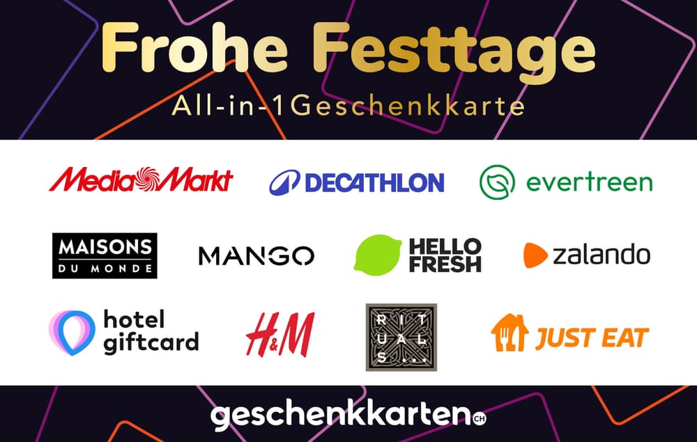 Frohe Festtage Geschenkkarte