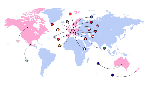 Internationale Geschenkgutscheine in über 20 Ländern